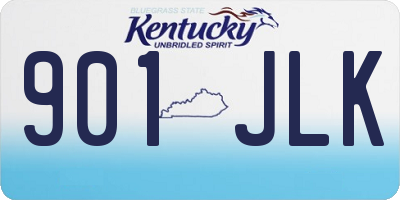 KY license plate 901JLK