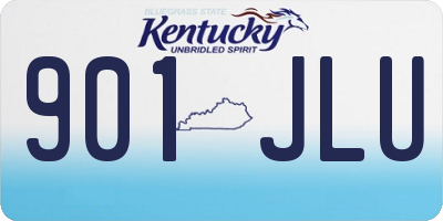 KY license plate 901JLU