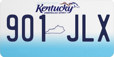 KY license plate 901JLX