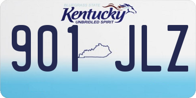 KY license plate 901JLZ