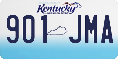 KY license plate 901JMA