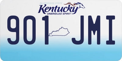 KY license plate 901JMI