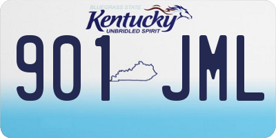 KY license plate 901JML