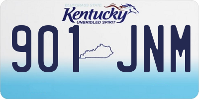 KY license plate 901JNM