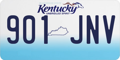 KY license plate 901JNV