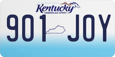KY license plate 901JOY