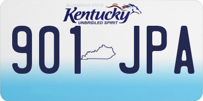 KY license plate 901JPA