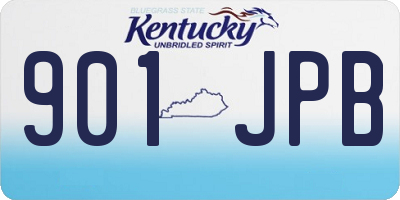 KY license plate 901JPB