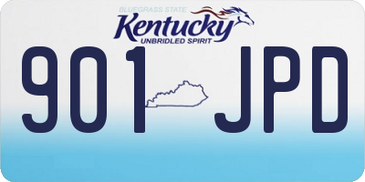 KY license plate 901JPD