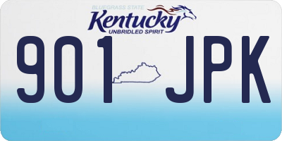 KY license plate 901JPK