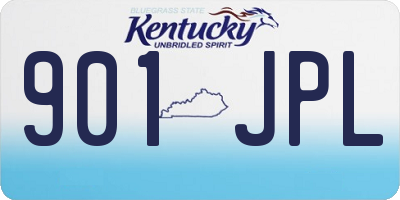 KY license plate 901JPL