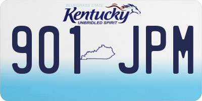 KY license plate 901JPM