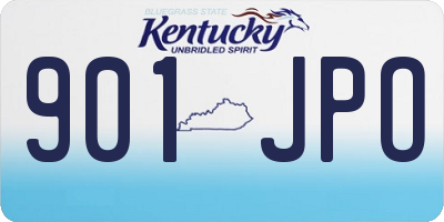 KY license plate 901JPO