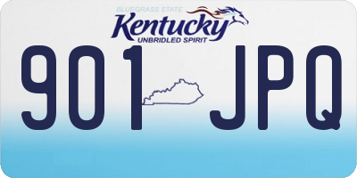 KY license plate 901JPQ