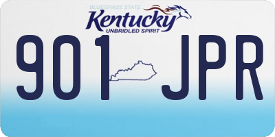 KY license plate 901JPR