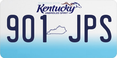KY license plate 901JPS