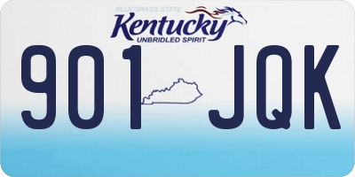 KY license plate 901JQK