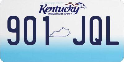 KY license plate 901JQL