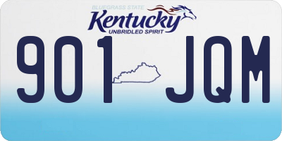 KY license plate 901JQM