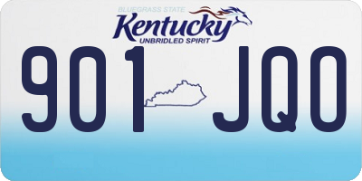 KY license plate 901JQO