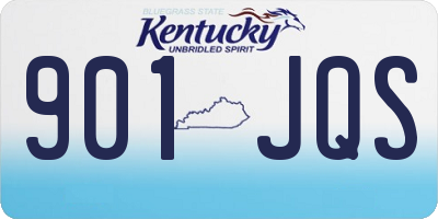 KY license plate 901JQS
