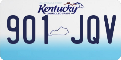 KY license plate 901JQV
