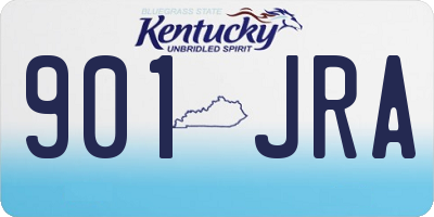 KY license plate 901JRA