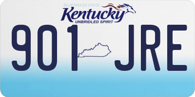 KY license plate 901JRE