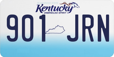 KY license plate 901JRN