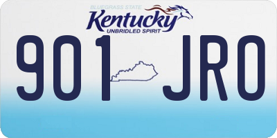 KY license plate 901JRO