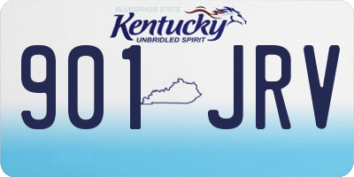 KY license plate 901JRV