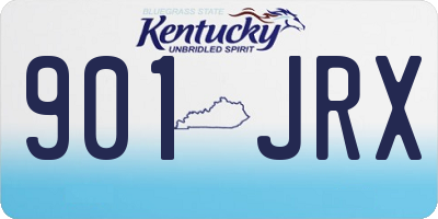 KY license plate 901JRX