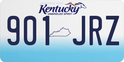 KY license plate 901JRZ