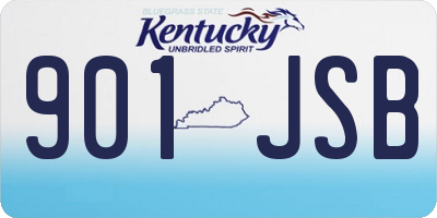 KY license plate 901JSB