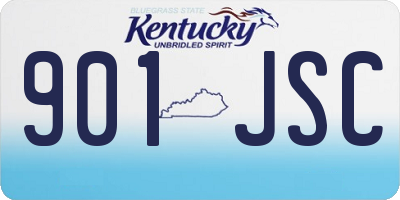 KY license plate 901JSC