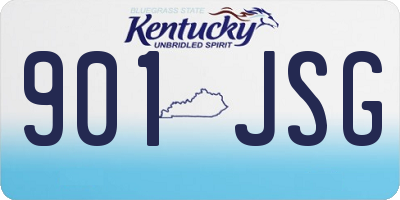 KY license plate 901JSG