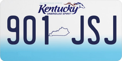 KY license plate 901JSJ