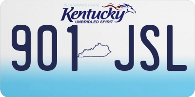 KY license plate 901JSL