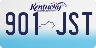 KY license plate 901JST
