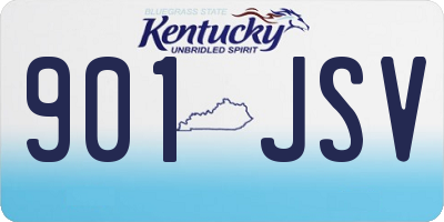KY license plate 901JSV