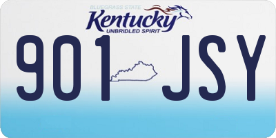 KY license plate 901JSY