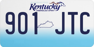 KY license plate 901JTC