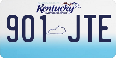 KY license plate 901JTE
