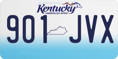 KY license plate 901JVX