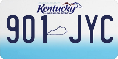 KY license plate 901JYC