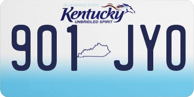 KY license plate 901JYO