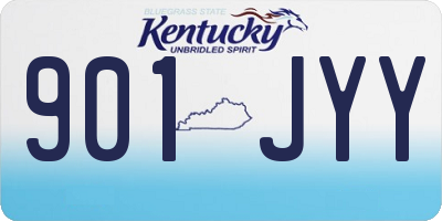 KY license plate 901JYY