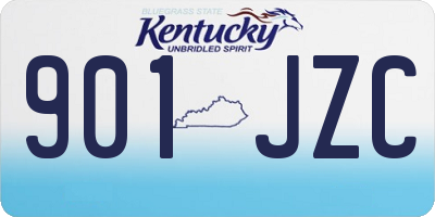 KY license plate 901JZC