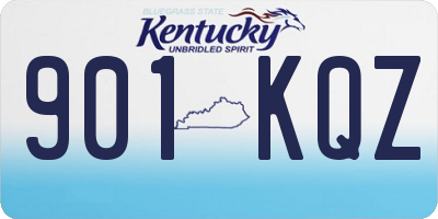 KY license plate 901KQZ
