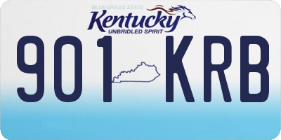 KY license plate 901KRB